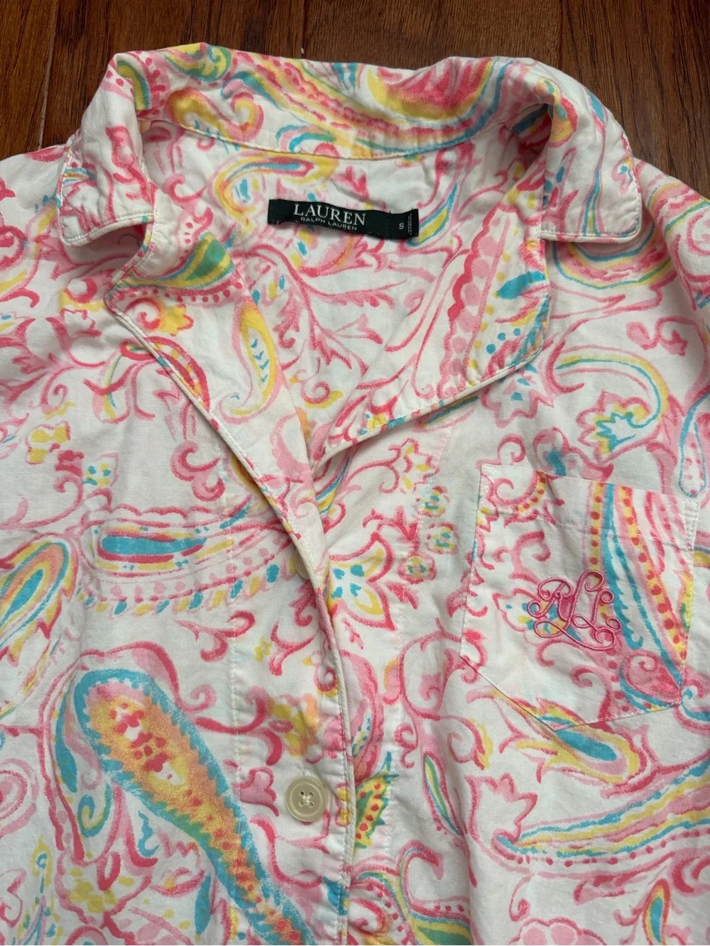 Ralph Lauren Capri Pajama Set 100% Cotton Small